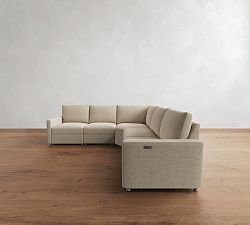 Westwood Slim Arm Power Reclining L-Shaped Sectional (116"-128")