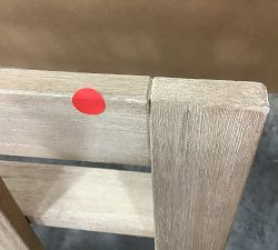 Open Box: Indio FSC® Eucalyptus Outdoor Sectional, Left-Arm Double Chaise Frame - Biscotti