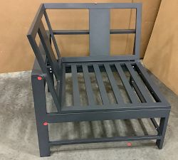 Open Box: Build Your Own - Indio Metal Outdoor Sectional Components, Corner Chair Frame - Slate
