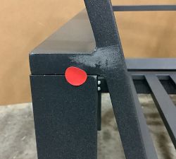 Open Box: Build Your Own - Indio Metal Outdoor Sectional Components, Corner Chair Frame - Slate