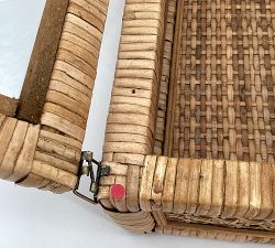 Open Box: Woven Rattan And Wood Boxes, Set of 2