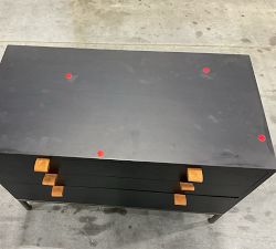 Open Box: Graham 3-Drawer Nightstand (36") - Black Wash