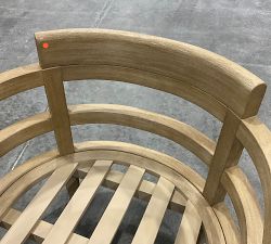 Open Box: Woodside Outdoor Lounge Chair Frame, Individual - Coastal Beachwood