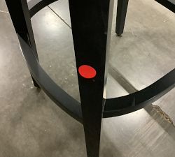 Open Box: Layton Leather Bar Stool (31.5") - Legacy Taupe, Blackened Oak Leg 