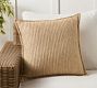 Faux Natural Fibre Flange Outdoor Pillow