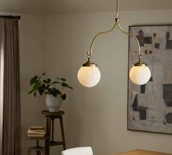 Shaya Milk Glass Bubbled Chandelier (27&quot;)