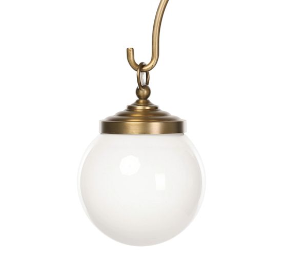 Shaya Milk Glass Bubbled Chandelier - Thumbnail 2