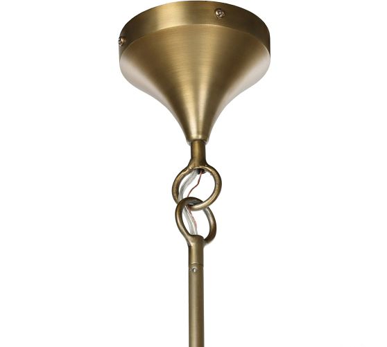 Shaya Milk Glass Bubbled Chandelier - Thumbnail 3