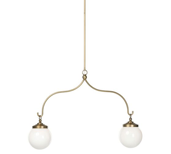 Shaya Milk Glass Bubbled Chandelier