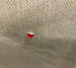 Open Box: Tyler Square Arm Upholstered Recliner, Tall 41&quot;, With Nailheads - Sunbrella&#0174 Performance Herringbone, Light Gray