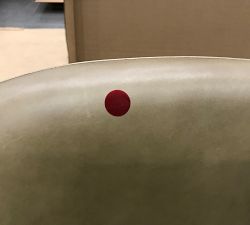 Open Box: Layton Leather Stool, Bar Height, Individual - Legacy Taupe, Blackened Oak Legs