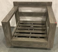 Open Box: Rockport Swivel Outdoor Lounge Chair Frame, Individual - Gray