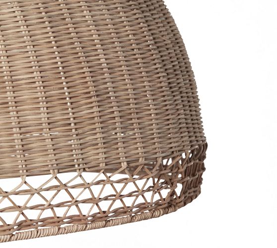Pottery Barn Augustus Rattan Chandelier - Thumbnail 5