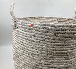 Open Box: Coil Tote Basket, Large 20"W x 21"H - Whitewash