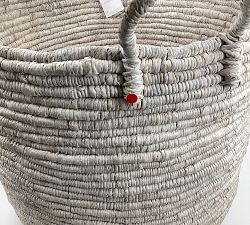 Open Box: Coil Tote Basket, Large 20"W x 21"H - Whitewash