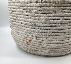 Open Box: Coil Tote Basket, Large 20"W x 21"H - Whitewash