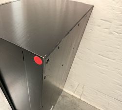 Open Box: Modular Bar Collection, Cabinet Base with Glass Doors - Black