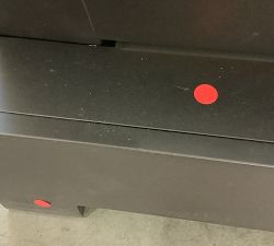 Open Box: Malibu 66&quot; Metal Platform Outdoor Armless Loveseat Frame, Black