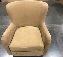 Open Box: Willem Leather Armchair - Nubuck Camel