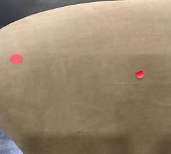 Open Box: Willem Leather Armchair - Nubuck Camel