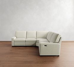 Turner Square Arm Power Reclining L-Shaped Sectional - Storage Available (115&quot;&ndash;128&quot;)