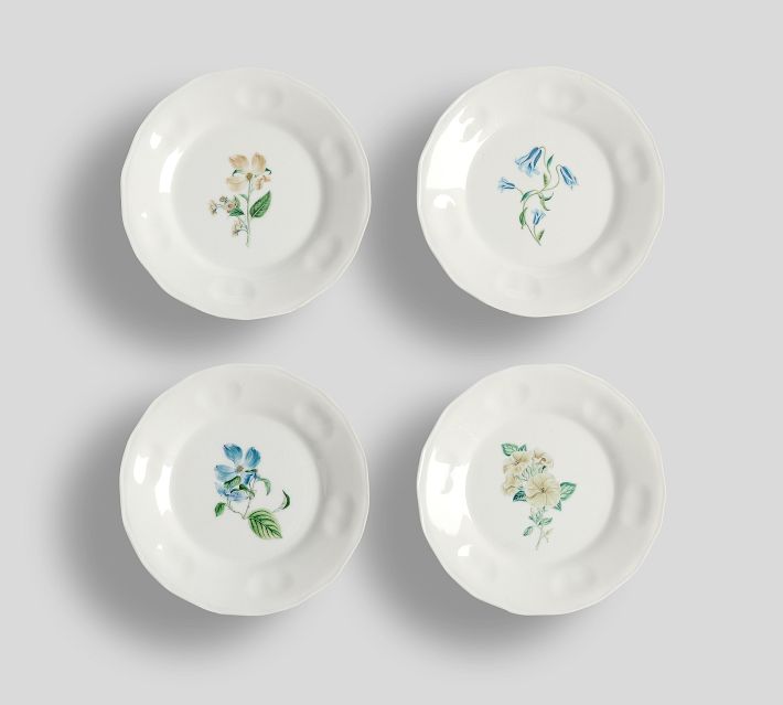 Monique Lhuillier Summer Blossom Outdoor Melamine Appetizer Plates