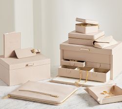 Quinn Leather Jewelry Storage Collection - Foil Debossed
