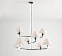 Easton Forged-Iron Shaded Chandelier (49&quot;)