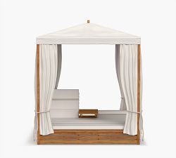 Madera Teak Outdoor Double Chaise Daybed - Thumbnail 2