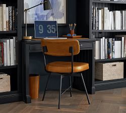 Maison Leather Swivel Desk Chair