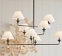 Easton Forged-Iron Shaded Chandelier (49&quot;)