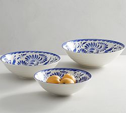 Puebla Outdoor Melamine Nesting Serving Bowls - Set of 3