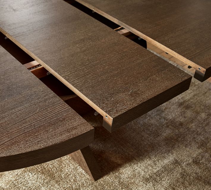 Modern Farmhouse Round Extending Dining Table Pottery Barn