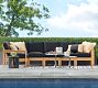 Malibu Teak 6-Piece Outdoor Sectional (108&quot;)