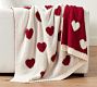 Heart Jacquard Knit Throw