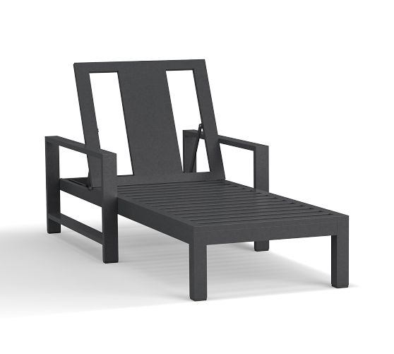 Indio Metal Outdoor Single Chaise Lounge