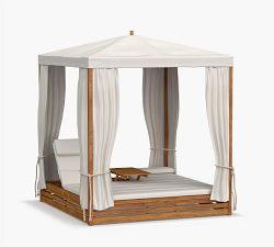 Madera Teak Outdoor Double Chaise Daybed - Thumbnail 4