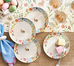 Spring Garden Stoneware Appetizer Plates - Set of 4