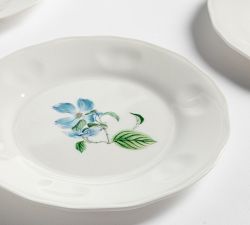 Monique Lhuillier Summer Blossom Outdoor Melamine Appetizer Plates - Mixed Set of 4