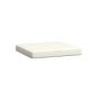 Torrey Sectional Cushion Cover Ottoman, High Performance Canvas; White