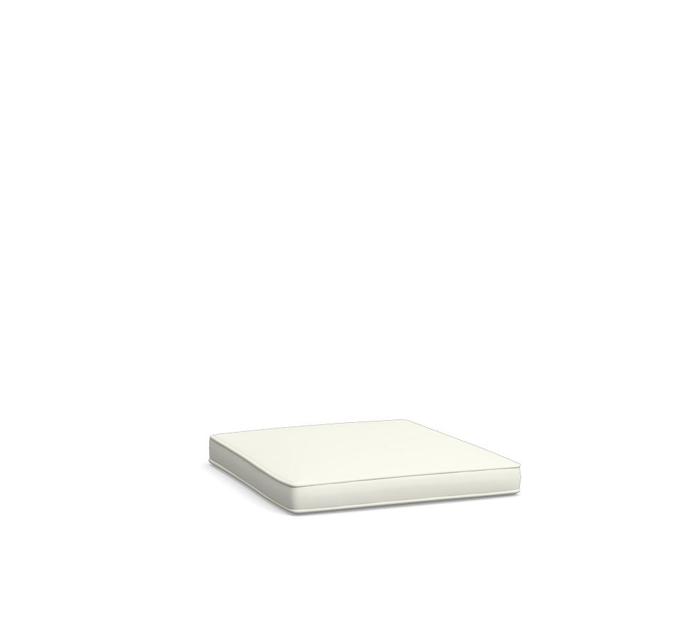 Torrey Cushion Cover outdoor Dining Square Armchair, High Performance Canvas; White