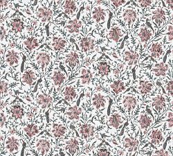 Kalamkari Floral Print Wallpaper