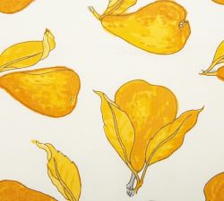 Pear Blockprint Cotton Napkins - Set of 6