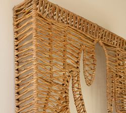 Handcrafted Monstera Seagrass Wall Art