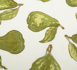 Pear Blockprint Cotton Napkins - Set of 6