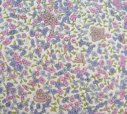 Lavender Blockprint Cotton Round Tablecloth