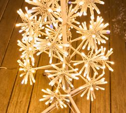 Lit Slim Snowflake Tree