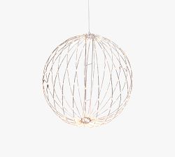 Lit Sphere with Warm LED Lights