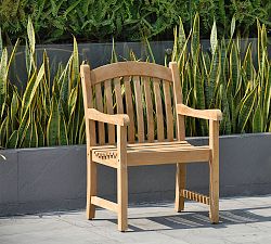 Placid Teak Outdoor Dining Armchair