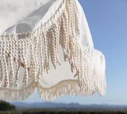 St. Tropez 7' Round Outdoor Patio Umbrella - Teakwood Frame